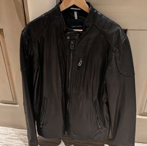 Cole Haan Black Leather Jacket